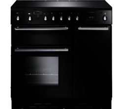 RANGEMASTER  Toledo 90 Electric Ceramic Range Cooker - Black & Satin